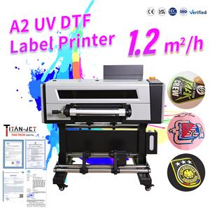 A2 thick label UV DTF printer with stand